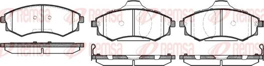 Remsa 0318.05 - Brake Pad Set, disc brake autospares.lv