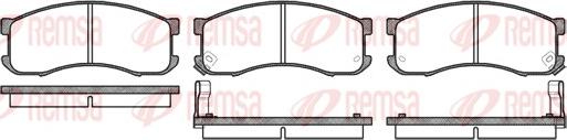 Remsa 0313.02 - Brake Pad Set, disc brake autospares.lv