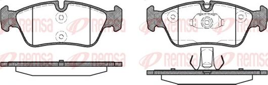 Remsa 0384.40 - Brake Pad Set, disc brake autospares.lv