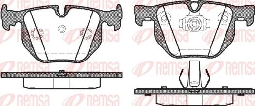 Remsa 0381.40 - Brake Pad Set, disc brake autospares.lv