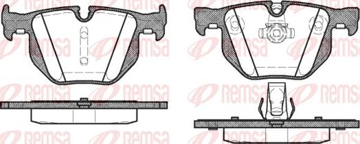 Remsa 0381.60 - Brake Pad Set, disc brake autospares.lv