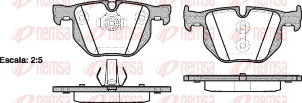 Remsa 0381.61 - Brake Pad Set, disc brake autospares.lv