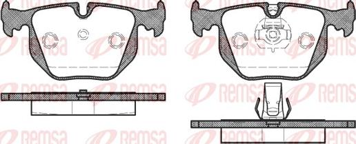 Remsa 0381.30 - Brake Pad Set, disc brake autospares.lv