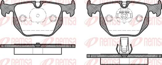 Remsa 0381.20 - Brake Pad Set, disc brake autospares.lv