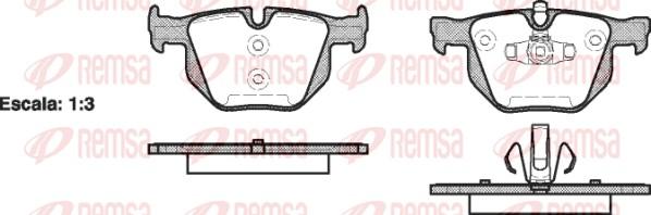 Remsa 0381.70 - Brake Pad Set, disc brake autospares.lv