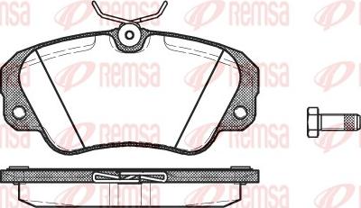Remsa 0382.00 - Brake Pad Set, disc brake autospares.lv