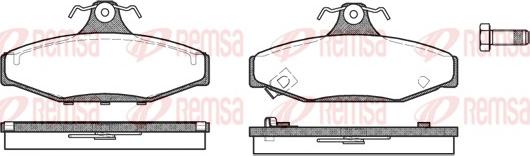 Remsa 0335.02 - Brake Pad Set, disc brake autospares.lv