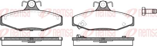 Remsa 0335.22 - Brake Pad Set, disc brake autospares.lv