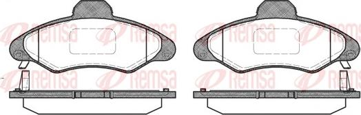 Remsa 0331.04 - Brake Pad Set, disc brake autospares.lv