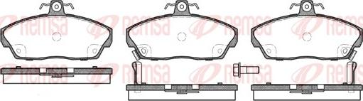 Remsa 0337.02 - Brake Pad Set, disc brake autospares.lv