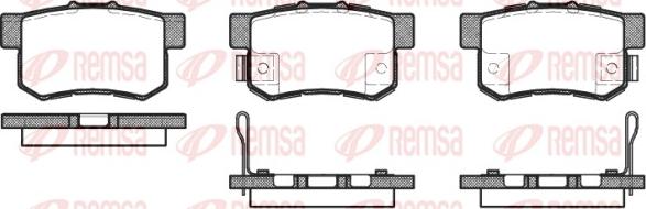 Remsa 0325.52 - Brake Pad Set, disc brake autospares.lv