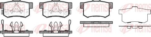 Remsa 0325.04 - Brake Pad Set, disc brake autospares.lv