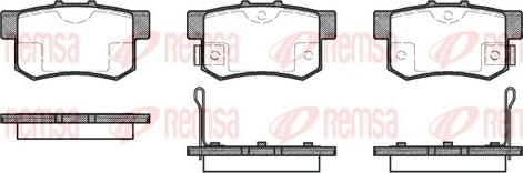 Remsa 0325.02 - Brake Pad Set, disc brake autospares.lv