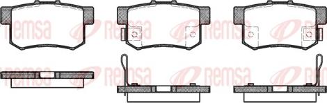 Remsa 0325.12 - Brake Pad Set, disc brake autospares.lv