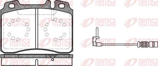 Remsa 0379.12 - Brake Pad Set, disc brake autospares.lv