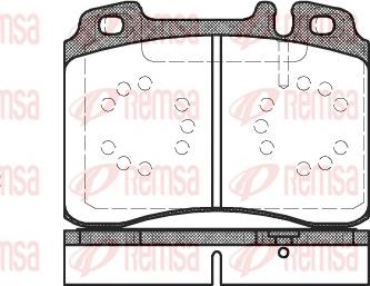 Remsa 0379.20 - Brake Pad Set, disc brake autospares.lv