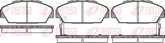 Remsa 0371.02 - Brake Pad Set, disc brake autospares.lv