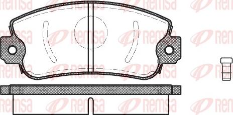 Remsa 0372.02 - Brake Pad Set, disc brake autospares.lv
