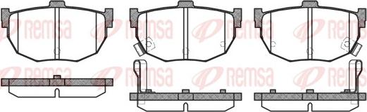 Remsa 0294.32 - Brake Pad Set, disc brake autospares.lv