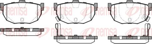 Remsa 0294.22 - Brake Pad Set, disc brake autospares.lv