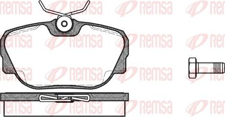 Remsa 0296.00 - Brake Pad Set, disc brake autospares.lv