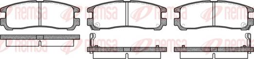 Remsa 0291.02 - Brake Pad Set, disc brake autospares.lv