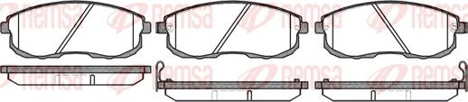 Remsa 0293.12 - Brake Pad Set, disc brake autospares.lv