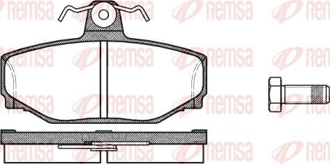 Remsa 0297.00 - Brake Pad Set, disc brake autospares.lv