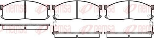 Remsa 0244.02 - Brake Pad Set, disc brake autospares.lv