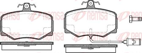 Remsa 0246.02 - Brake Pad Set, disc brake autospares.lv