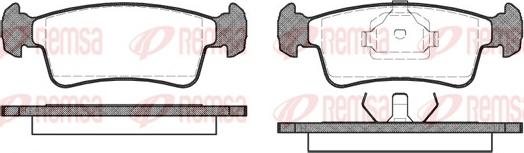 Remsa 0240.00 - Brake Pad Set, disc brake autospares.lv