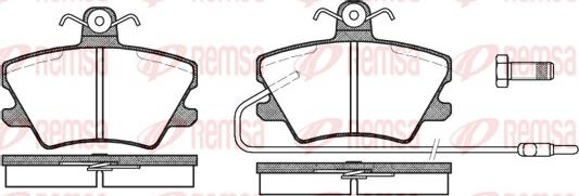 Remsa 0241.02 - Brake Pad Set, disc brake autospares.lv
