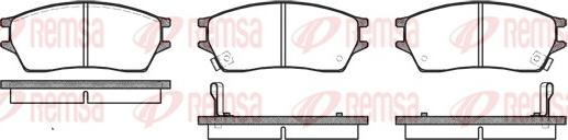 Remsa 0243.02 - Brake Pad Set, disc brake autospares.lv