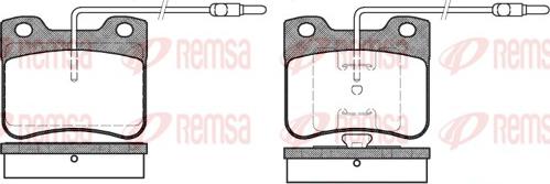 Remsa 0247.04 - Brake Pad Set, disc brake autospares.lv