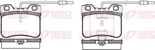 Remsa 0247.14 - Brake Pad Set, disc brake autospares.lv