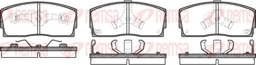 Remsa 0254.02 - Brake Pad Set, disc brake autospares.lv