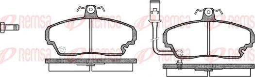 Remsa 0252.01 - Brake Pad Set, disc brake autospares.lv