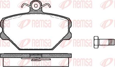 Remsa 0264.00 - Brake Pad Set, disc brake autospares.lv