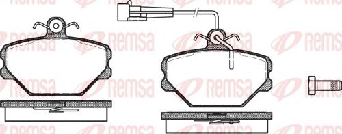 Remsa 0264.02 - Brake Pad Set, disc brake autospares.lv