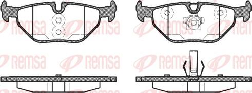 Remsa 0265.40 - Brake Pad Set, disc brake autospares.lv