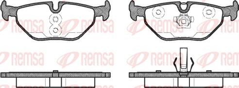 Remsa 0265.41 - Brake Pad Set, disc brake autospares.lv