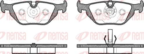 Remsa 0265.50 - Brake Pad Set, disc brake autospares.lv