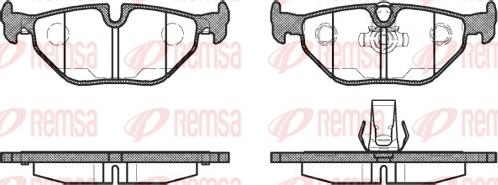 Remsa 0265.15 - Brake Pad Set, disc brake autospares.lv