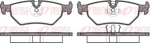 Remsa 0265.10 - Brake Pad Set, disc brake autospares.lv