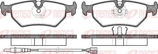 Remsa 0265.32 - Brake Pad Set, disc brake autospares.lv