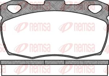 Remsa 0266.00 - Brake Pad Set, disc brake autospares.lv