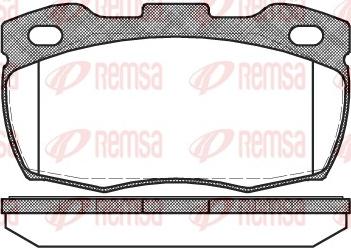 Remsa 0266.10 - Brake Pad Set, disc brake autospares.lv