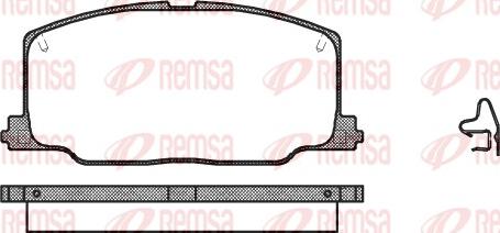 Remsa 0268.04 - Brake Pad Set, disc brake autospares.lv