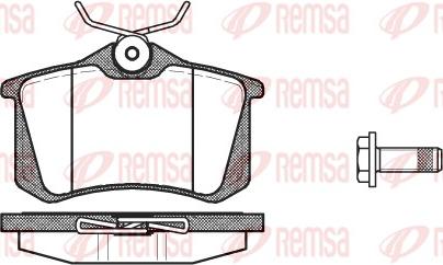 Remsa 0263.05 - Brake Pad Set, disc brake autospares.lv