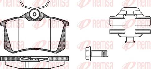 Remsa 0263.03 - Brake Pad Set, disc brake autospares.lv